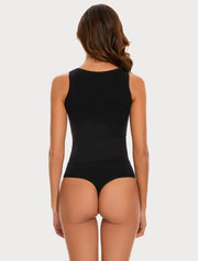 Round neck thong jumpsuit